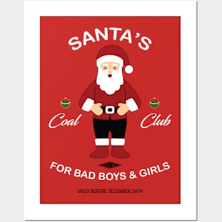 Santa's Coal Club Posters and Art